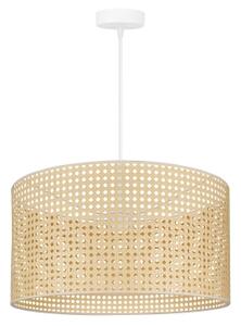 Duolla - Lampadario a sospensione con filo ROLLER RATTAN 1xE27/15W/230V diametro 45 cm beige