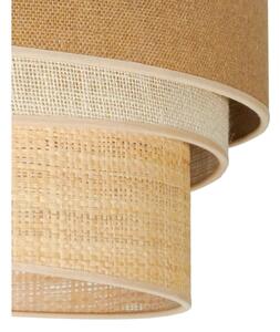 Duolla - Lampadario a sospensione con filo YUTE TRIO 1xE27/15W/230V diametro 45 cm marrone/grigio/beige