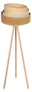 Duolla - Lampada con piedistallo YUTE TRIO 1xE27/15W/230V diametro 45 cm marrone/grigio/beige