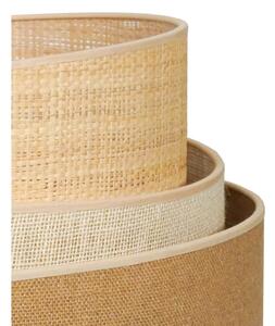 Duolla - Lampada con piedistallo YUTE TRIO 1xE27/15W/230V diametro 45 cm marrone/grigio/beige