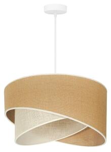 Duolla - Lampadario a sospensione con filo YUTE CELLO 1xE27/15W/230V diametro 45 cm marrone/grigio