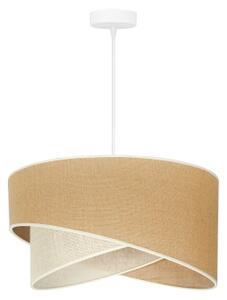 Duolla - Lampadario a sospensione con filo YUTE CELLO 1xE27/15W/230V diametro 45 cm marrone/grigio