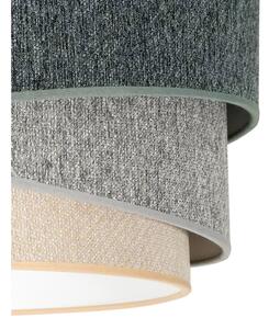 Duolla-Lampadario a plafone KOBO ECO REC. 1xE27/15W/230V d.45 cm verde/grigio/color crema