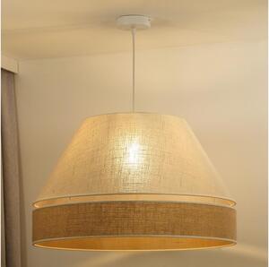 Duolla - Lampadario a sospensione con filo YUTE AVIGNON 1xE27/15W/230V diametro 60 cm grigio/marrone