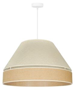 Duolla - Lampadario a sospensione con filo YUTE AVIGNON 1xE27/15W/230V diametro 60 cm grigio/marrone