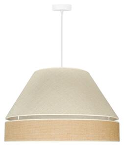 Duolla - Lampadario a sospensione con filo YUTE AVIGNON 1xE27/15W/230V diametro 60 cm grigio/marrone