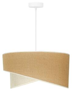 Duolla - Lampadario a sospensione con filo YUTE CELLO 1xE27/15W/230V diametro 45 cm marrone/grigio