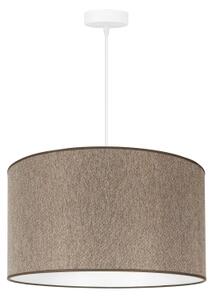 Duolla - Lampadario a sospensione con filo ROLLER ECO RECYCLING 1xE27/15W/230V diametro 45 cm marrone