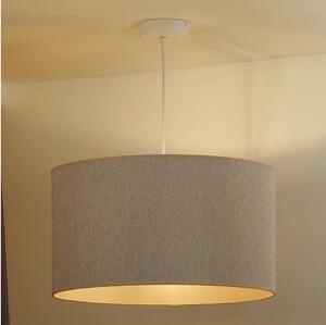 Duolla - Lampadario a sospensione con filo ROLLER ECO RECYCLING 1xE27/15W/230V diametro 45 cm color crema