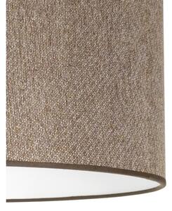 Duolla - Lampadario a sospensione con filo ROLLER ECO RECYCLING 1xE27/15W/230V diametro 45 cm marrone