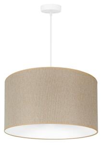 Duolla - Lampadario a sospensione con filo ROLLER ECO RECYCLING 1xE27/15W/230V diametro 45 cm color crema
