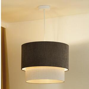 Duolla - Lampadario a sospensione con filo CORDUROY 1xE27/15W/230V diametro 40 cm marrone/color crema