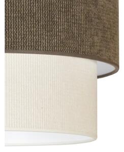 Duolla - Lampadario a plafone CORDUROY 1xE27/15W/230V diametro 40 cm marrone/color crema