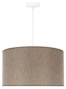 Duolla - Lampadario a sospensione con filo ROLLER ECO RECYCLING 1xE27/15W/230V diametro 45 cm marrone