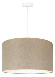 Duolla - Lampadario a sospensione con filo ROLLER ECO RECYCLING 1xE27/15W/230V diametro 45 cm color crema