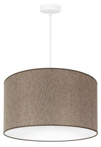 Duolla - Lampadario a sospensione con filo ROLLER ECO RECYCLING 1xE27/15W/230V diametro 45 cm marrone