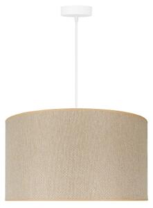 Duolla - Lampadario a sospensione con filo ROLLER ECO RECYCLING 1xE27/15W/230V diametro 45 cm color crema