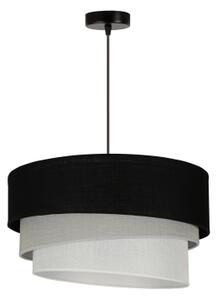 Duolla - Lampadario a sospensione con filo TRIO 1xE27/15W/230V diametro 45 cm nero/grigio/bianco