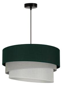 Duolla - Lampadario a sospensione con filo TRIO 1xE27/15W/230V diametro 45 cm verde/grigio/bianco