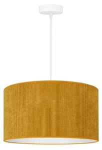 Duolla - Lampadario a sospensione con filo CORDUROY 1xE27/15W/230V diametro 40 cm giallo