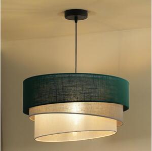 Duolla - Lampadario a sospensione con filo TRIO 1xE27/15W/230V diametro 45 cm verde/grigio/bianco