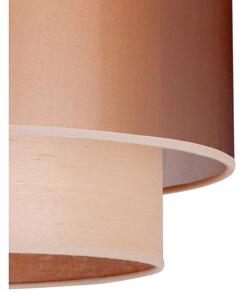 Duolla - Lampadario a plafone WOOD BOHO 1xE27/15W/230V diametro 45 cm rame/beige