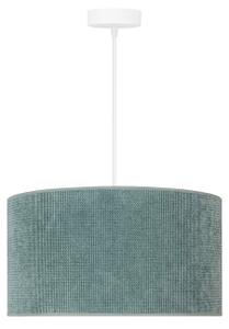 Duolla - Lampadario a sospensione con filo CORDUROY 1xE27/15W/230V diametro 40 cm azzurro
