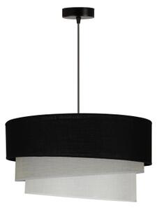 Duolla - Lampadario a sospensione con filo TRIO 1xE27/15W/230V diametro 45 cm nero/grigio/bianco