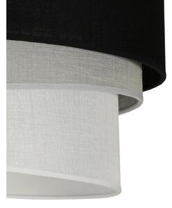 Duolla - Lampadario a sospensione con filo TRIO 1xE27/15W/230V diametro 45 cm nero/grigio/bianco