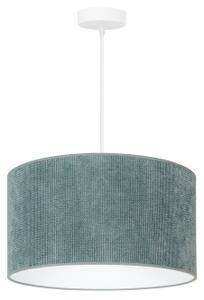 Duolla - Lampadario a sospensione con filo CORDUROY 1xE27/15W/230V diametro 40 cm azzurro