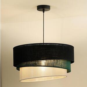 Duolla - Lampadario a sospensione con filo TRIO 1xE27/15W/230V diametro 45 cm nero/verde/bianco