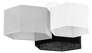 Duolla - Lampadario a plafone ROLLER TRIO HEX 3xE27/15W/230V nero/grigio/bianco