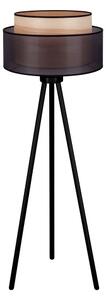Duolla - Lampada con piedistallo WOOD BOHO 1xE27/15W/230V diametro 45 cm nero/beige