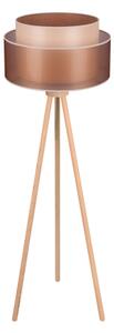 Duolla - Lampada con piedistallo WOOD BOHO 1xE27/15W/230V diametro 45 cm rame/marrone/beige