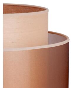 Duolla - Lampada da tavolo WOOD BOHO 1xE27/15W/230V diametro 25 cm rame/marrone/beige