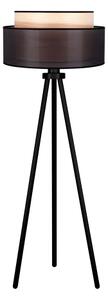 Duolla - Lampada con piedistallo WOOD BOHO 1xE27/15W/230V diametro 45 cm nero/beige