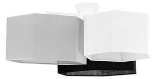 Duolla - Lampadario a plafone ROLLER TRIO HEX 3xE27/15W/230V nero/grigio/bianco
