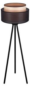 Duolla - Lampada con piedistallo WOOD BOHO 1xE27/15W/230V diametro 45 cm nero/beige