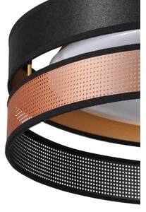 Duolla-Plafoniera LED ROLLER DUO SHINY LED/24W/230V diametro 45 cm nero/rame