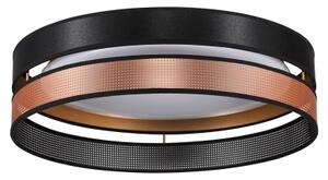 Duolla-Plafoniera LED ROLLER DUO SHINY LED/24W/230V diametro 45 cm nero/rame