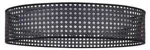 Duolla - Plafoniera LED ROLLER RATTAN LED/24W/230V diametro 45 cm nero