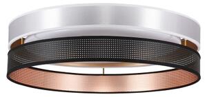 Duolla-Plafoniera LED ROLLER DUO SH. LED/24W/230V diametro 45 cm argento/nero