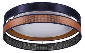 Duolla-Plafoniera LED ROLLER DUO SHINY LED/24W/230V diametro 45 cm blu/rame