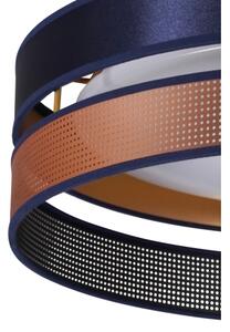 Duolla-Plafoniera LED ROLLER DUO SHINY LED/24W/230V diametro 45 cm blu/rame