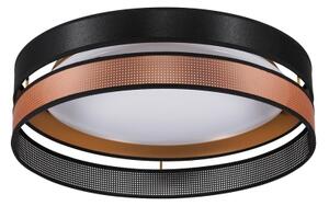 Duolla-Plafoniera LED ROLLER DUO SHINY LED/24W/230V diametro 45 cm nero/rame