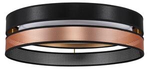 Duolla-Plafoniera LED ROLLER DUO SHINY LED/24W/230V diametro 45 cm nero/rame