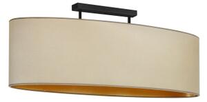 Duolla - Lampadario a plafone OVAL VEGAN 2xE27/15W/230V beige