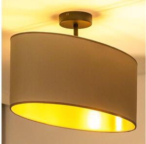 Duolla - Lampadario a plafone OVAL VEGAN 1xE27/15W/230V beige