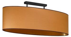 Duolla - Lampadario a plafone OVAL VEGAN 2xE27/15W/230V marrone