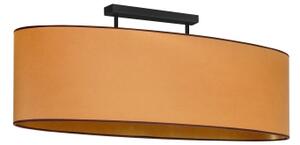 Duolla - Lampadario a plafone OVAL VEGAN 2xE27/15W/230V marrone